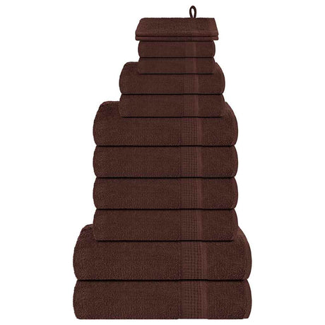 Vidaxx 12-teiliges Handtuchset Frogn 360 g m² braun
