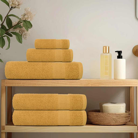 Vidaxx 12-teiliges Handtuchset Frogn 360 g m² Gold