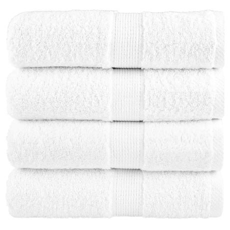 Vidaxx Premium Waschlappen Solund 4 Stück weiß 30x30 cm 600 g m²