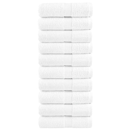 Vidaxx Premium Waschlappen Solund 10 Stück weiß 30x30 cm 600 g m²