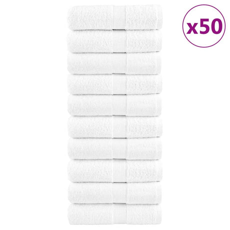 Vidaxx Premium Waschlappen Solund 50 Stück weiß 30x30 cm 600 g m²