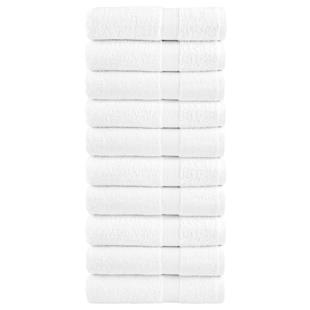 VidaXL Badetücher Solund 10 Stück 600 g m² 70x140 cm weiß