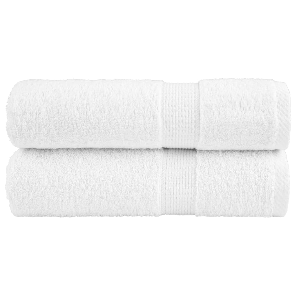 VidaXL Badetücher SOLUND 2 Stk. 600 g m² 100x150 cm weiß
