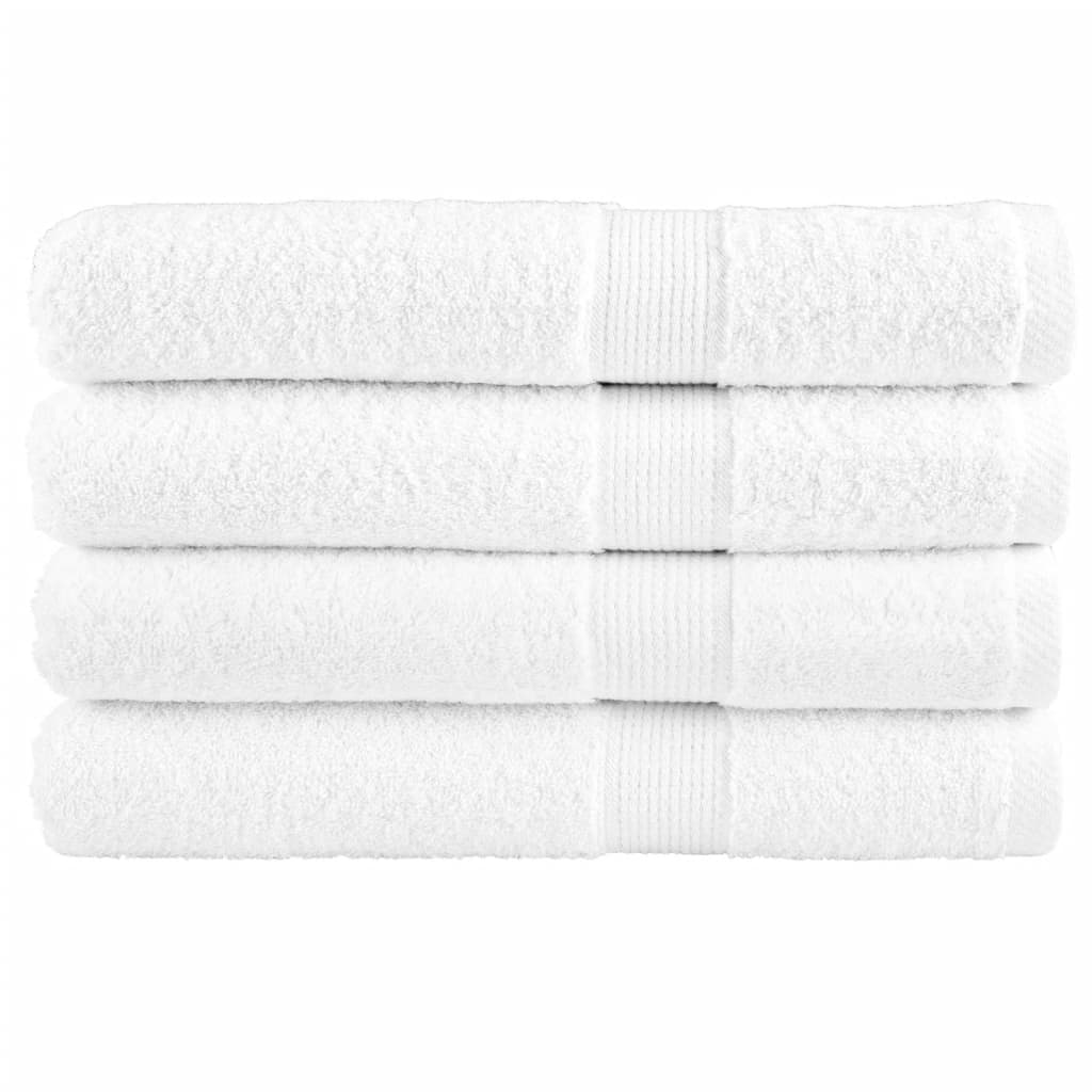 Vidaxl sauna cloths Solund 4 pcs 600 g m² 80x200 cm white