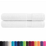 Vidaxx Handtücher Solund 2 Stück 600 g m² 100x200 cm weiß