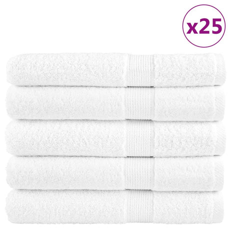 Vidaxx Handtücher Solund 25 St. 600 g m² 100x200cm weiß