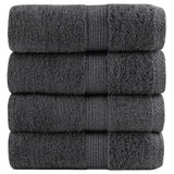 Vidaxx Premium Waschlappen Solid 4 Stück Anthrazit 30x30 cm 600 g m²