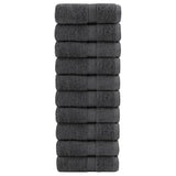 Vidaxx Premium Waschlappen Solund 10 Stück Anthrazit 30x30 cm 600 g m²