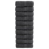 VidaXL Gästehandtücher Solund 10 St. 600 g m² 30x50 cm Anthrazit
