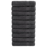 Vidaxx Handtücher Solund 10 Stück 600 g m² 50x100 cm Farbe Anthrazit