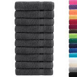 Vidaxx Handtücher Solund 10 Stück 600 g m² 50x100 cm Farbe Anthrazit