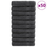 Vidaxl brisače Solund 50 pcs 600 g m² 50x100 cm antracitna barva