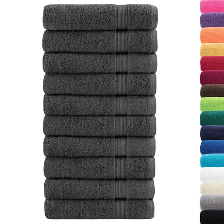 Vidaxx Handtücher Solund 50 Stück 600 g m² 50x100 cm Farbe Anthrazit