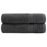 VidaXL Badetücher SOLUND 2 Stk. 600 g m² 70x140 cm Anthrazit