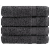 Vidaxl Bath towels Solund 4 pcs 600 g m² 70x140 cm anthracite