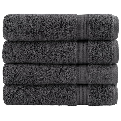 VidaXL Badetücher SOLUND 4 Stk. 600 g m² 70x140 cm Anthrazit