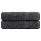 VidaXL Badetücher Solund 2 Stk. 600 g m² 100x150 cm Anthrazit