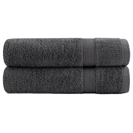 VidaXL Badetücher Solund 2 Stk. 600 g m² 100x150 cm Anthrazit