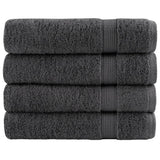 Vidaxx Badetücher Solund 4 Stück 600 g m² 100x150 cm Anthrazit