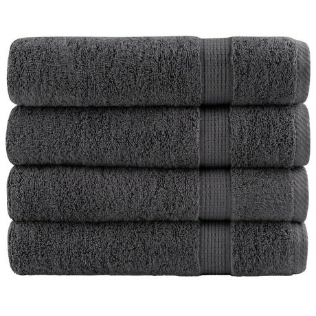 Vidaxx Badetücher Solund 4 Stück 600 g m² 100x150 cm Anthrazit