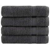 Vidaxl Bath towels Solund 4 pcs 600 g m² 100x150 cm anthracite