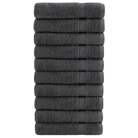 Vidaxx Handtücher Solund 10 Stück 600 g m² 100x150 cm Farbe Anthrazit