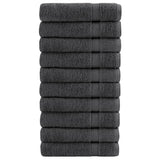 Vidaxx Handtücher Solund 10 Stück 600 g m² 100x150 cm Farbe Anthrazit