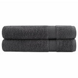 Vidaxl Sauna Cloths Solund 2 PCS 600 g m² 80x200 cm Anthracite Color