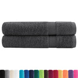 VidaXL Saunatücher Solund 2 Stück 600 g m² 80x200 cm Farbe Anthrazit