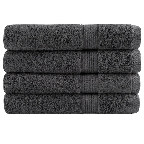 VidaXL Saunatücher Solund 4 Stück 600 g m² 80x200 cm Farbe Anthrazit