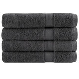VidaXL Saunatücher Solund 4 Stück 600 g m² 80x200 cm Farbe Anthrazit