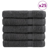 VidaXL Saunatücher Solund 25 Stück 600 g m² 80x200 cm Farbe Anthrazit