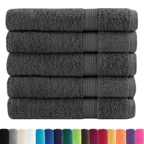 VidaXL Saunatücher Solund 25 Stück 600 g m² 80x200 cm Farbe Anthrazit