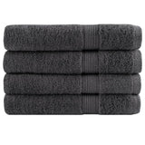 Vidaxx Handtücher Solund 4 Stück 600 g m² 100x200 cm Farbe Anthrazit