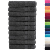 Vidaxx Handtücher Solund 10 Stück 600 g m² 100x200 cm Farbe Anthrazit