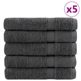 VidaXL Towels Solund 25 pcs 600 g m² 30x50 cm anthracite color