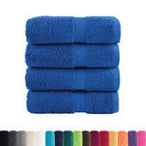 Vidaxx Premium Waschlappen solund 4 Stück blau 30x30 cm 600 g m²