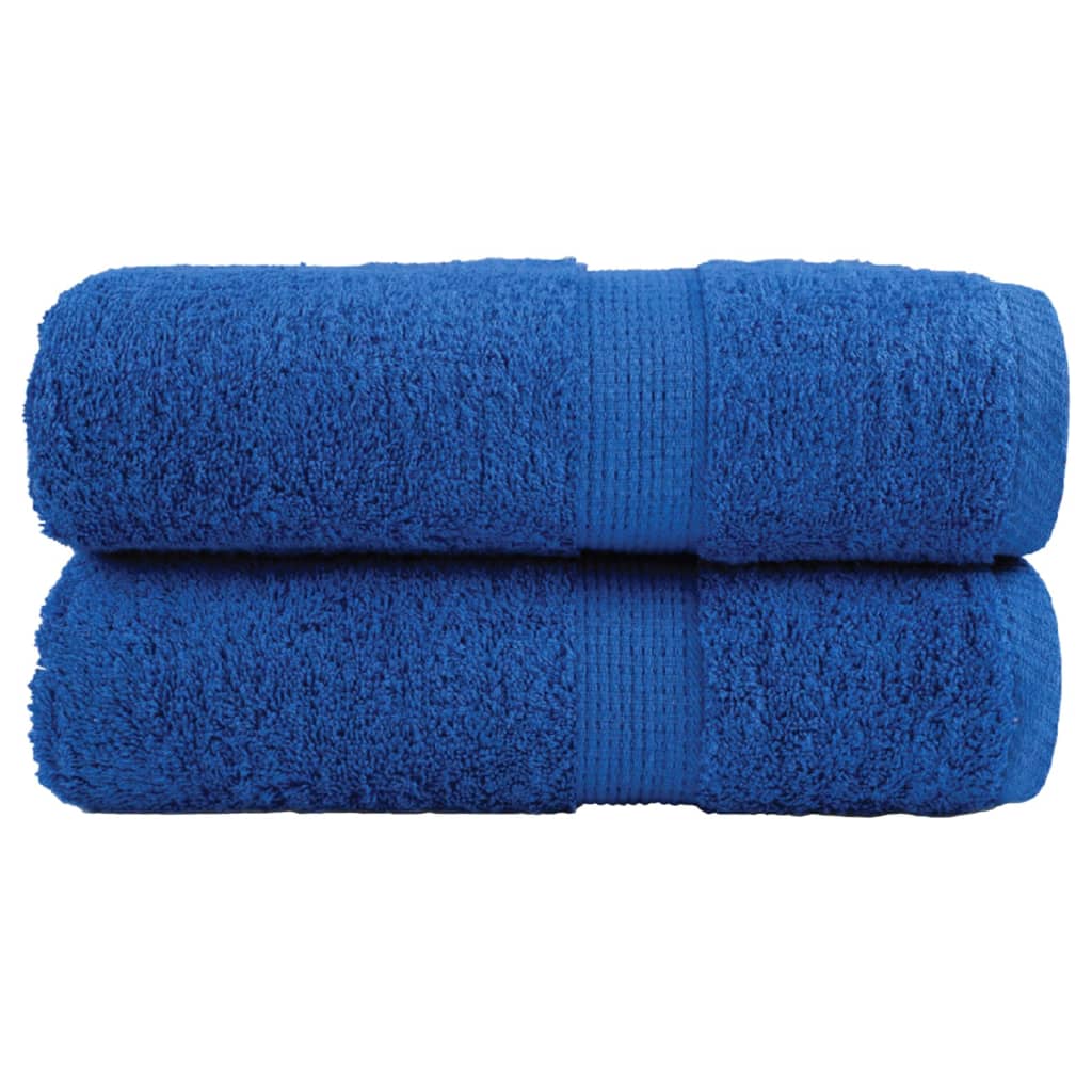 VidaXL Gästehandtücher Solund 2 St. 600 g m² 30x50 cm blau