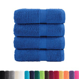 VidaXL Gästetücher SOLUND 4 Stk. 600 g m² 30x50 cm blau