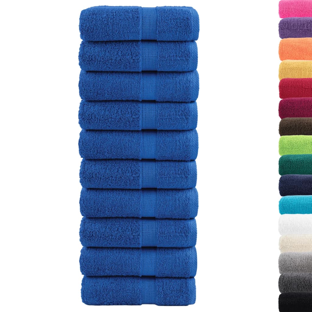 VidaXL Gästetücher SOLUND 10 Stk. 600 g m² 30x50 cm blau