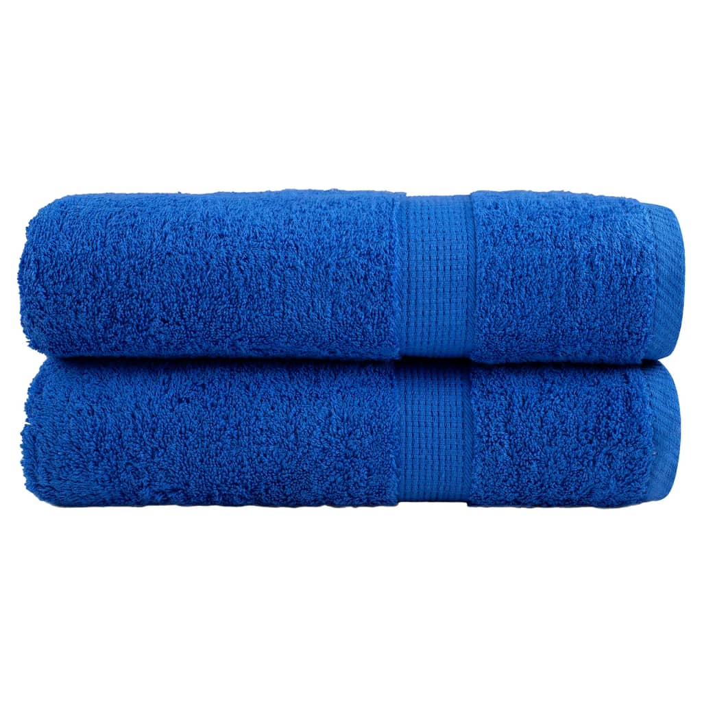 Toallas de baño Vidaxl Solund 2 PCS 600 g m² 70x140 cm azul