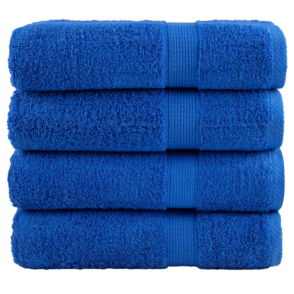 VidaXL Badetücher Solund 4 Stück 600 g m² 70x140 cm blau