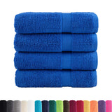 Toallas de baño Vidaxl Solund 4 PCS 600 g m² 70x140 cm azul