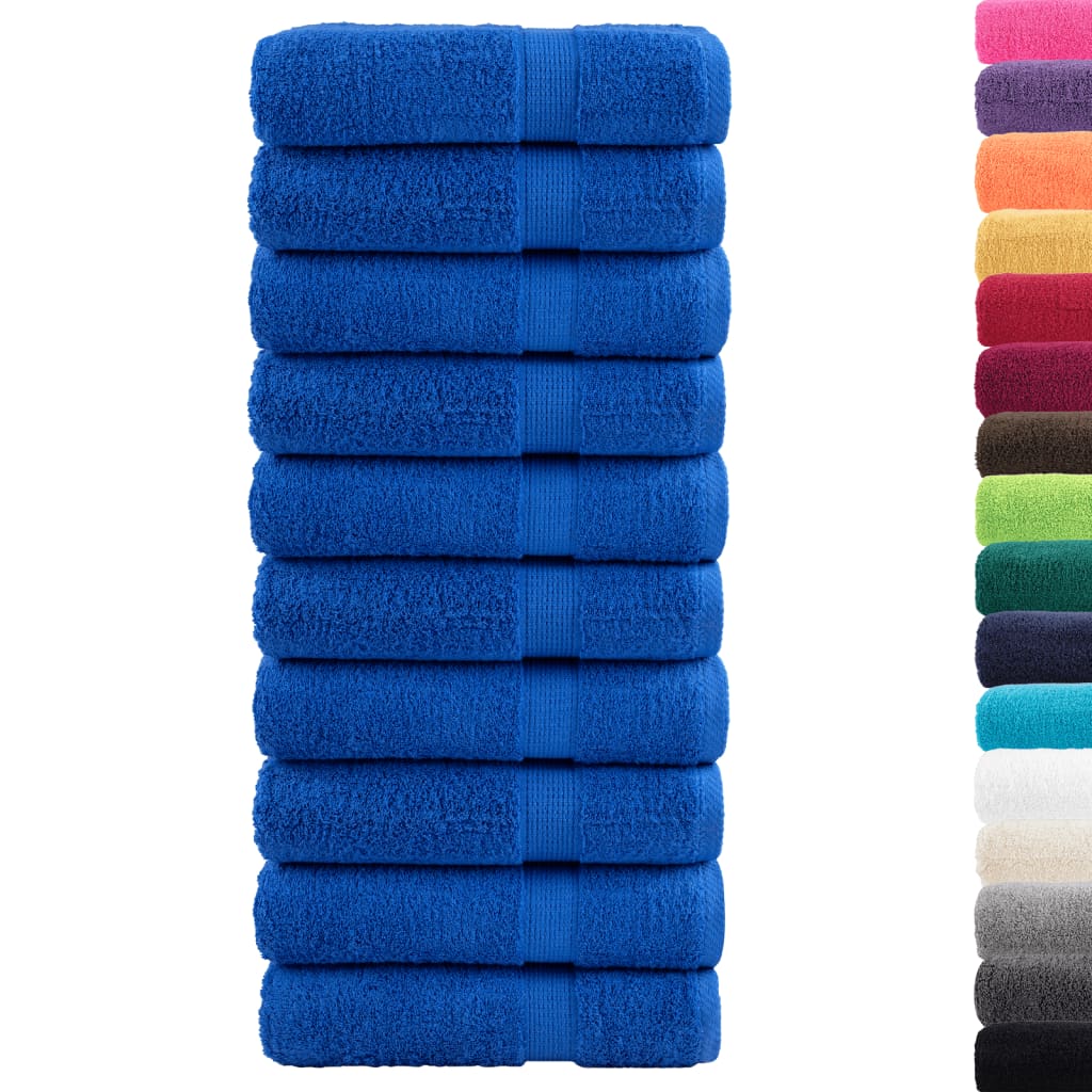 VidaXL Badetücher Solund 10 Stück 600 g m² 70x140 cm blau
