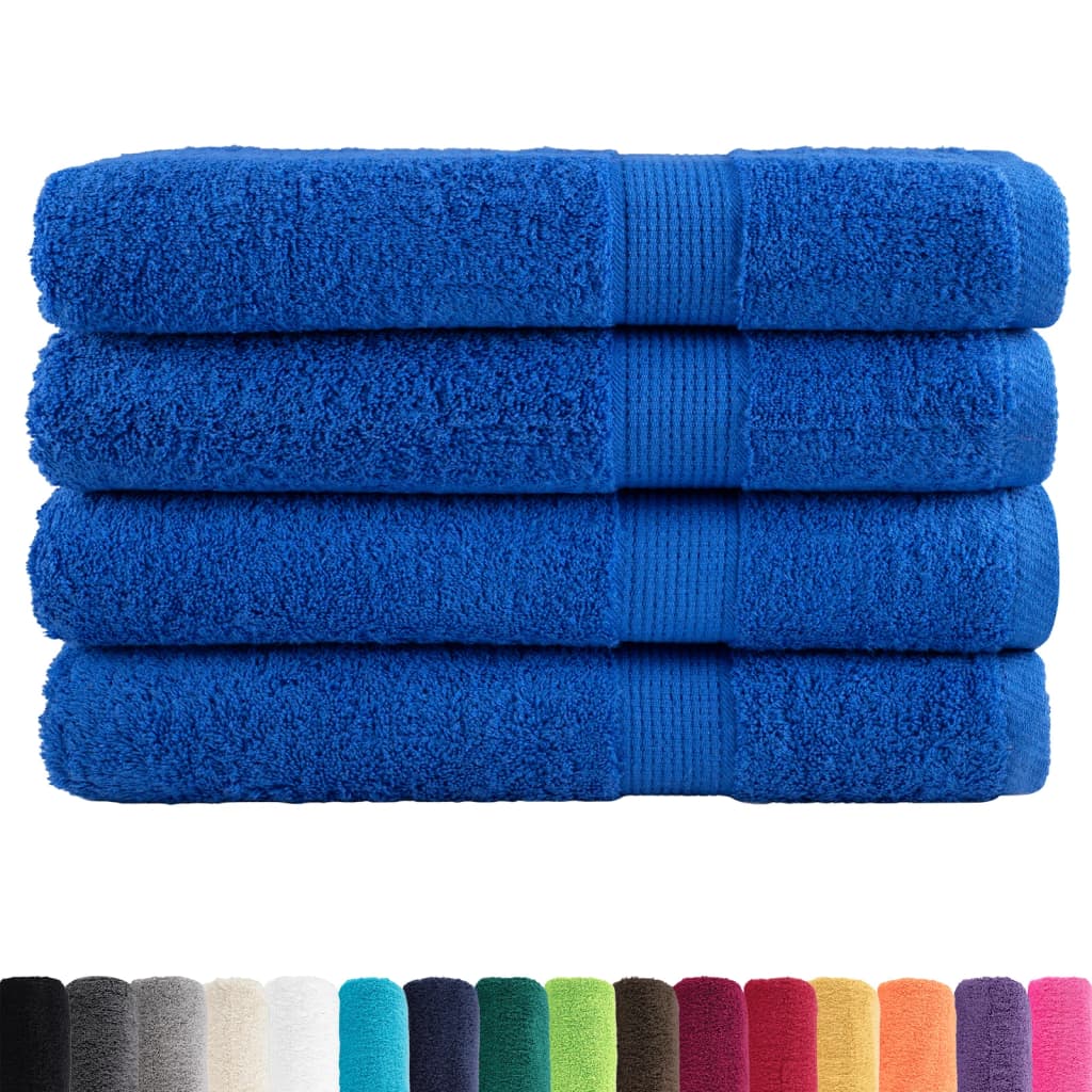 Vidaxx Saunatücher Solund 4 Stück 600 g m² 80x200 cm blau