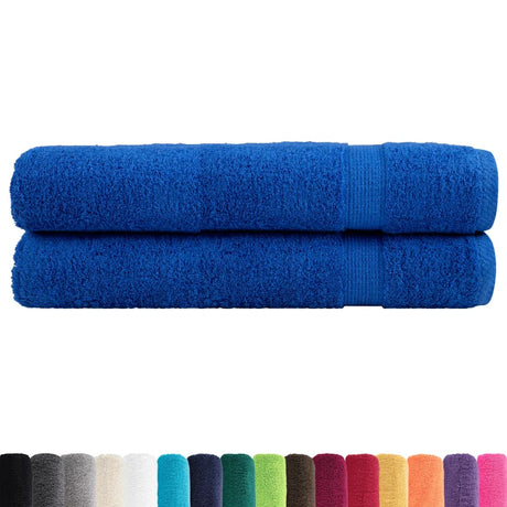 Vidaxx Handtücher Solund 2 Stück 600 g m² 100x200 cm blau