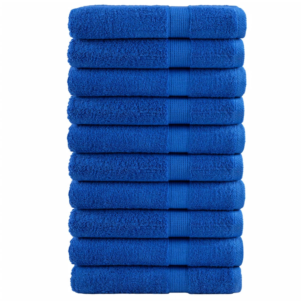 Vidaxx Handtücher Solund 10 Stück 600 g m² 100x200 cm blau