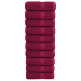 BIDAXL Gästtorkare Solund 10 st 600 g m² 30x30 cm Bordeaux Red