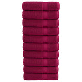 VidaXL Badetücher Solund 10 Stück 600 g m² 100x150 cm Bordeaux