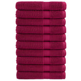 Vidaxl Towels Solund 10 st 600 g m² 100x200 cm Bordeaux red